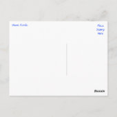 Miami Beach Florida Sklyline Travel Postcard Postkarte (Rückseite)