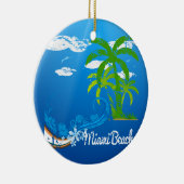 Miami Beach Florida Souvenir Keramikornament (Rechts)