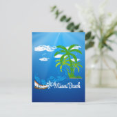 Miami Beach Florida Souvenir Postkarte (Stehend Vorderseite)