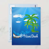 Miami Beach Florida Souvenir Postkarte (Vorne/Hinten)