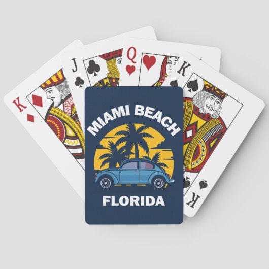 Miami Beach, Florida Spielkarten (Rückseite)