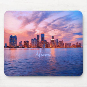 Miami Beach Florida Stadt Skyline Mousepad