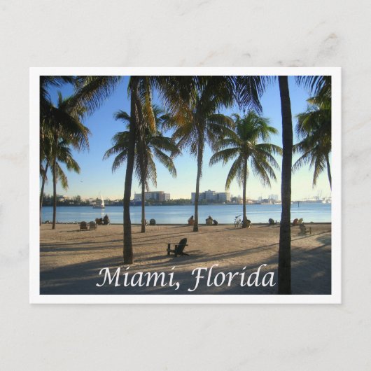 Miami Beach Florida, Sunset Postcard Postkarte (Vorderseite)