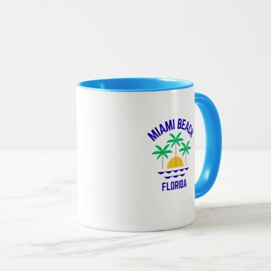 Miami Beach Florida Tasse (VorderseiteRechts)