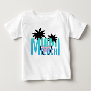 Miami-Beach-Florida-Typografie Baby T-shirt