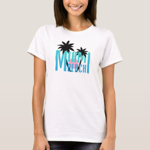 Miami Beach, Florida, Typografie Cool T-Shirt