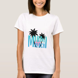 Miami Beach, Florida, Typografie cool T-Shirt