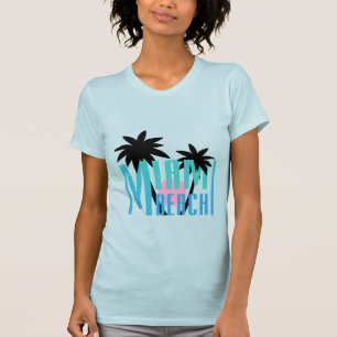 Miami Beach, Florida, Typografie Cool T-Shirt