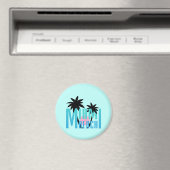 Miami-Beach-Florida-Typografie Magnet (In Situ (Geschirrspüler))