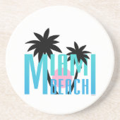 Miami-Beach-Florida-Typografie Untersetzer (Vorne)