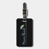 Miami Beach, Florida Umbrella Cool Gepäckanhänger (Vorderseite vertikal)