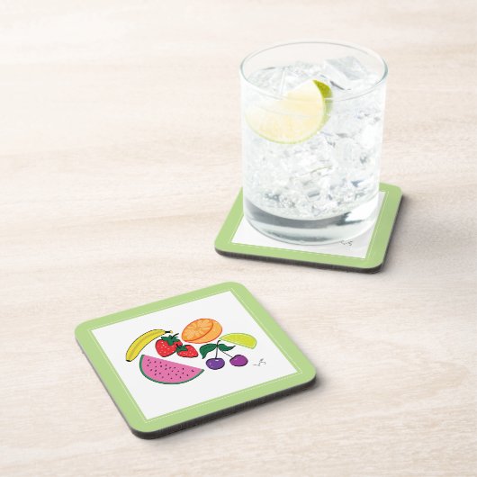 Miami Beach, Florida Umbrella Cool Getränkeuntersetzer (Rechte Seite)