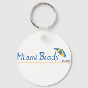 Miami Beach, Florida Umbrella Cool Schlüsselanhänger