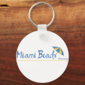 Miami Beach, Florida Umbrella Cool Schlüsselanhänger (Vorderseite)