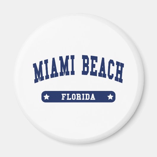Miami Beach Florida Uni Style T Shirts Magnet (Vorne)