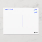 Miami Beach, Florida, United Staaten Postcard Postkarte (Rückseite)