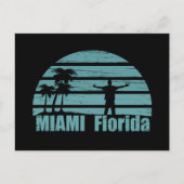 Miami Beach Florida Vintag Feiertagspostkarte (Vorderseite)