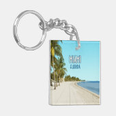 Miami Beach Florida Vintag Schlüsselanhänger (Vorderseite links)