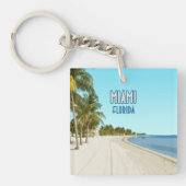 Miami Beach Florida Vintag Schlüsselanhänger (Vorderseite)