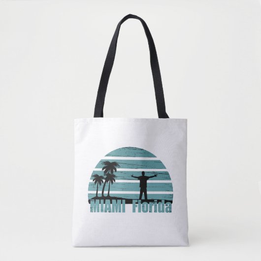 Miami Beach Florida Vintag Tasche (Vorderseite)
