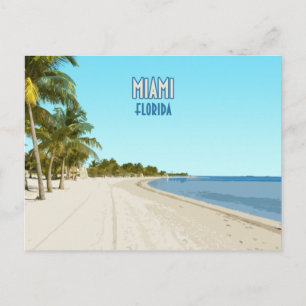 Miami Beach Florida Vintage Postkarte