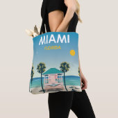 Miami Beach Florida Vintage Reise Beutel Tasche (Von Nahem)