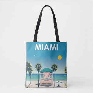 Miami Beach Florida Vintage Reise Tasche