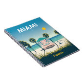 Miami Beach Florida Vintage Travel Notizblock (Rechte Seite)