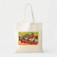 Miami Beach Florida Vintager großer Brief Postkart