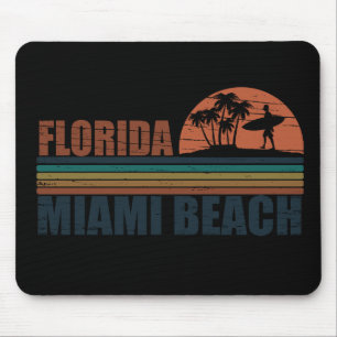 Miami Beach Florida Vintager Sonnenuntergang Mousepad