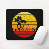 Miami Beach Florida Vintager Sonnenuntergang Mousepad (Mit Mouse)
