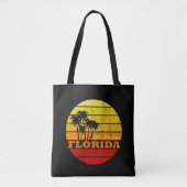 Miami Beach Florida Vintager Sonnenuntergang Tasche (Vorderseite)