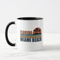 Miami Beach Florida Vintager Sonnenuntergang