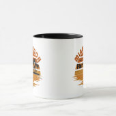 Miami Beach Florida Vintager Sonnenuntergang Tasse (Zentrum)