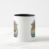 Miami Beach Florida Vintager Sonnenuntergang Tasse (Zentrum)