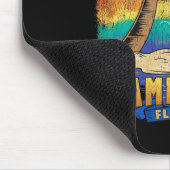 Miami Beach Florida Vintages zerrüttetes Souvenir Mousepad (Ecke)