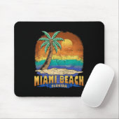 Miami Beach Florida Vintages zerrüttetes Souvenir Mousepad (Mit Mouse)