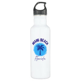 Miami Beach Florida Water Bottle Edelstahlflasche