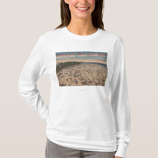 Miami Beach, FloridaGreetings FromMiami, FL T-Shirt (Vorderseite)