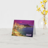 MIAMI BEACH, Florida'WUNSCH WAREN SIE HERE Karte (Gelbe Blume)