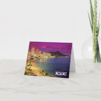 MIAMI BEACH, Florida'WUNSCH WAREN SIE HERE Karte