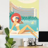 Miami Beach | Fontainbleau Poster (Heimbüro)