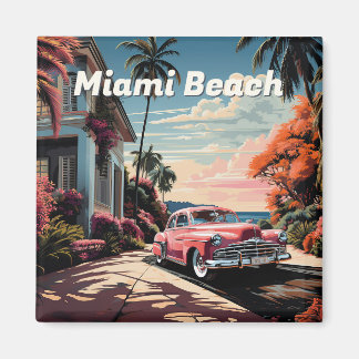 Miami Beach Garden Villa aus den 50er Jahren Magnet