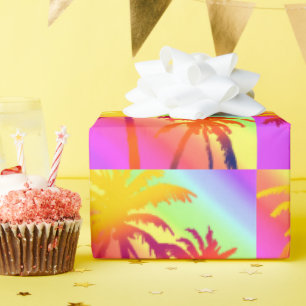 Miami Beach Geburtstags Stimmung Geschenkpapier