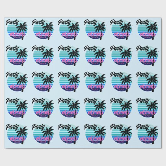 Miami Beach Geschenkpapier (Flach)
