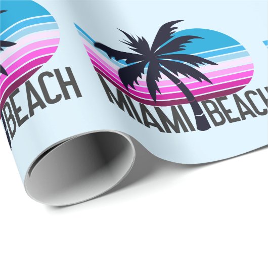 Miami Beach Geschenkpapier (Rolleneckpunkt)