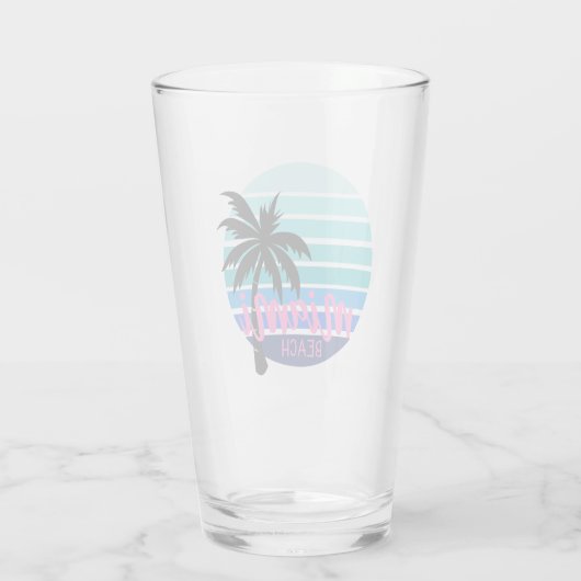 Miami Beach Glas (Rückseite)
