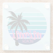 Miami Beach Glasuntersetzer (Rückseite)