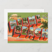 Miami Beach Greeting Postkarte (Vorne/Hinten)