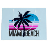 Miami Beach Große Geschenktüte (Vorderseite)